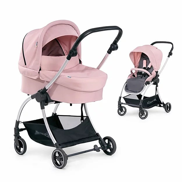 Hauck Eagle 4S Pram Carry Cot (Pink) | Little Baby.