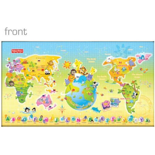 Fisher-Price Playmat - World Map (One-Cut) | Little Baby.