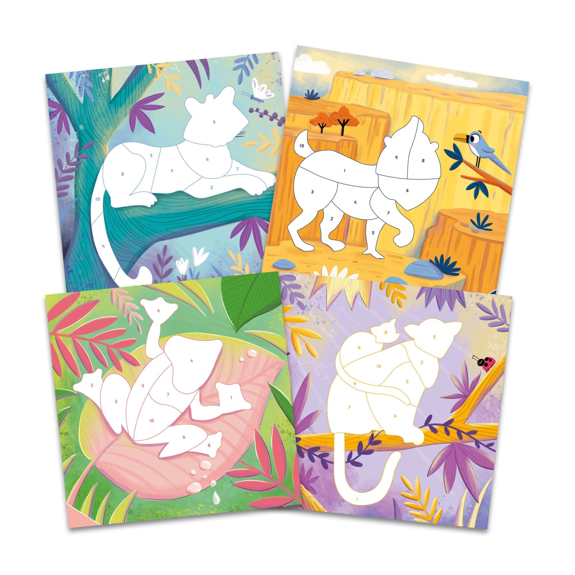 Galt Sticker By Numbers (Wild Animals)