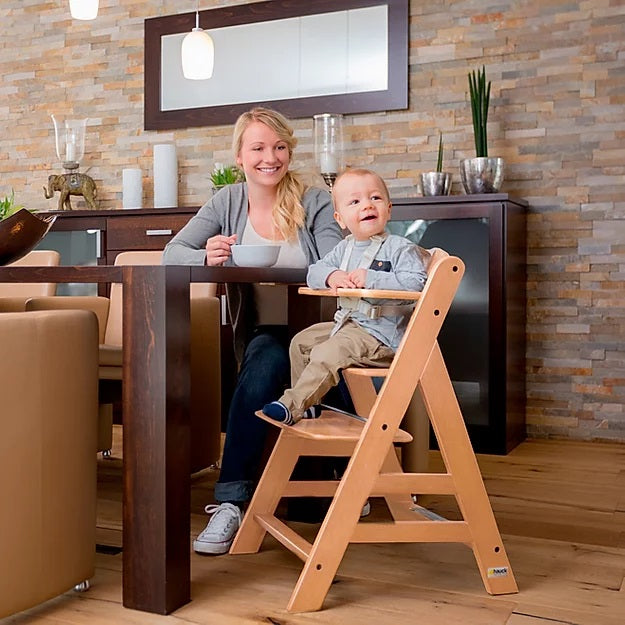 Hauck Alpha+ Wooden Highchair (Natural) | Little Baby.