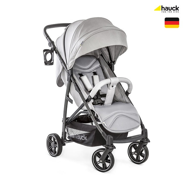 Hauck Rapid 4S Stroller (Lunar Stone): Multi-Terrain, Travel System, One-Hand Fold | Little Baby.