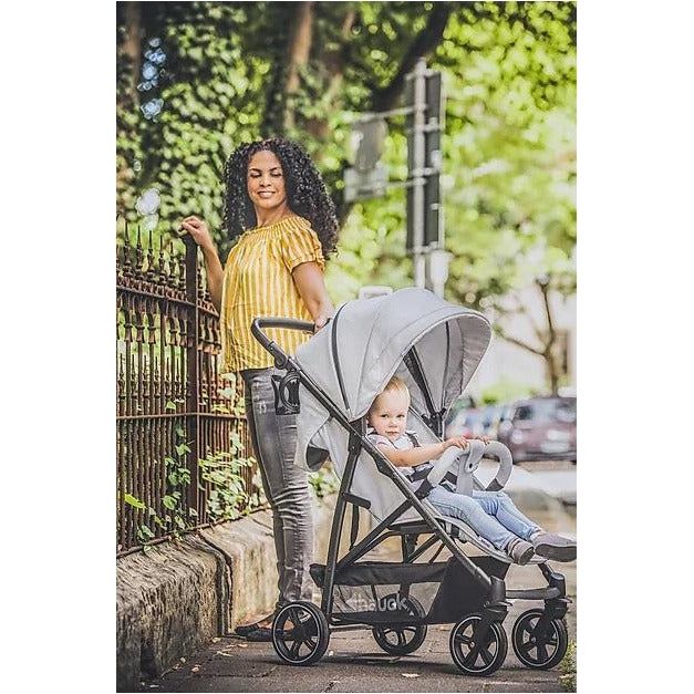 Hauck Rapid 4S Stroller (Lunar Stone): Multi-Terrain, Travel System, One-Hand Fold | Little Baby.