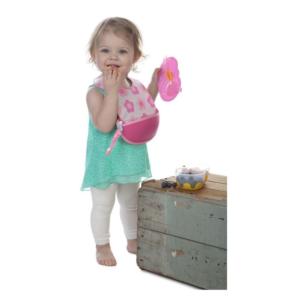 B.box Snack Pack with Soft Tip Spoon (Aqualicious) | Little Baby.