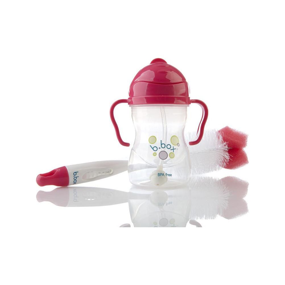 B.Box 2-in-1 Bottle and Teat cleaner (Berry) | Little Baby.