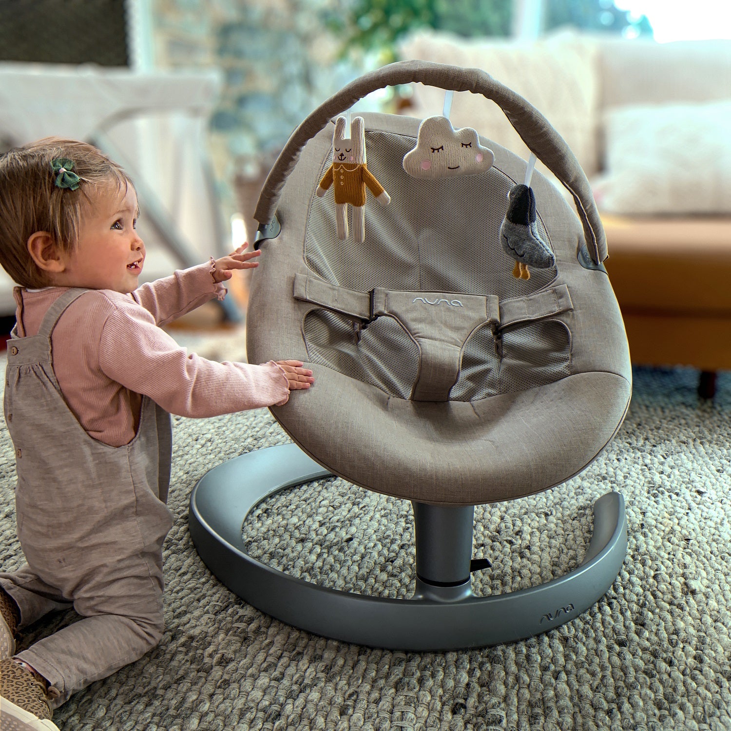 Nuna LEAF™ Grow with Toy Bar - Quartz (2021) | Little Baby.