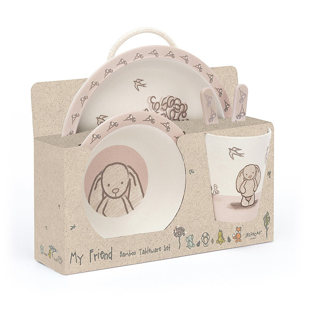 JellyCat My Friend Bunny Bamboo Set | Little Baby.