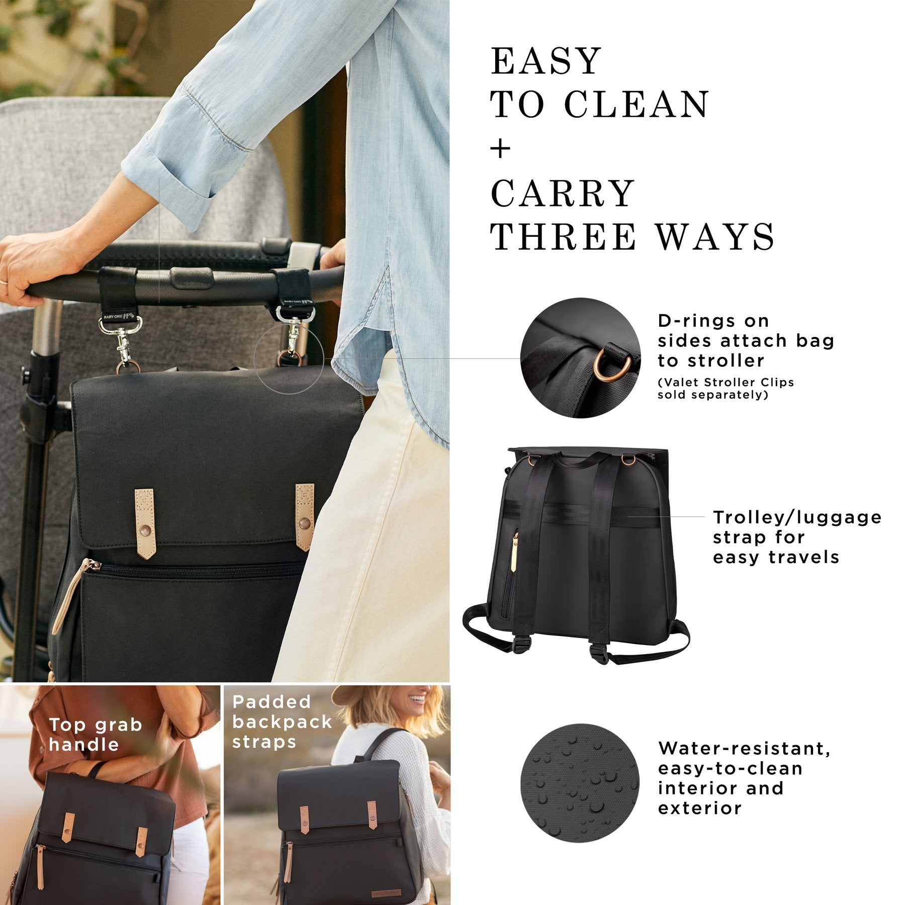 Petunia Pickle Bottom META Backpack - Graphite/Black (Exclusive) w/ GWP Free Gifts | Little Baby.