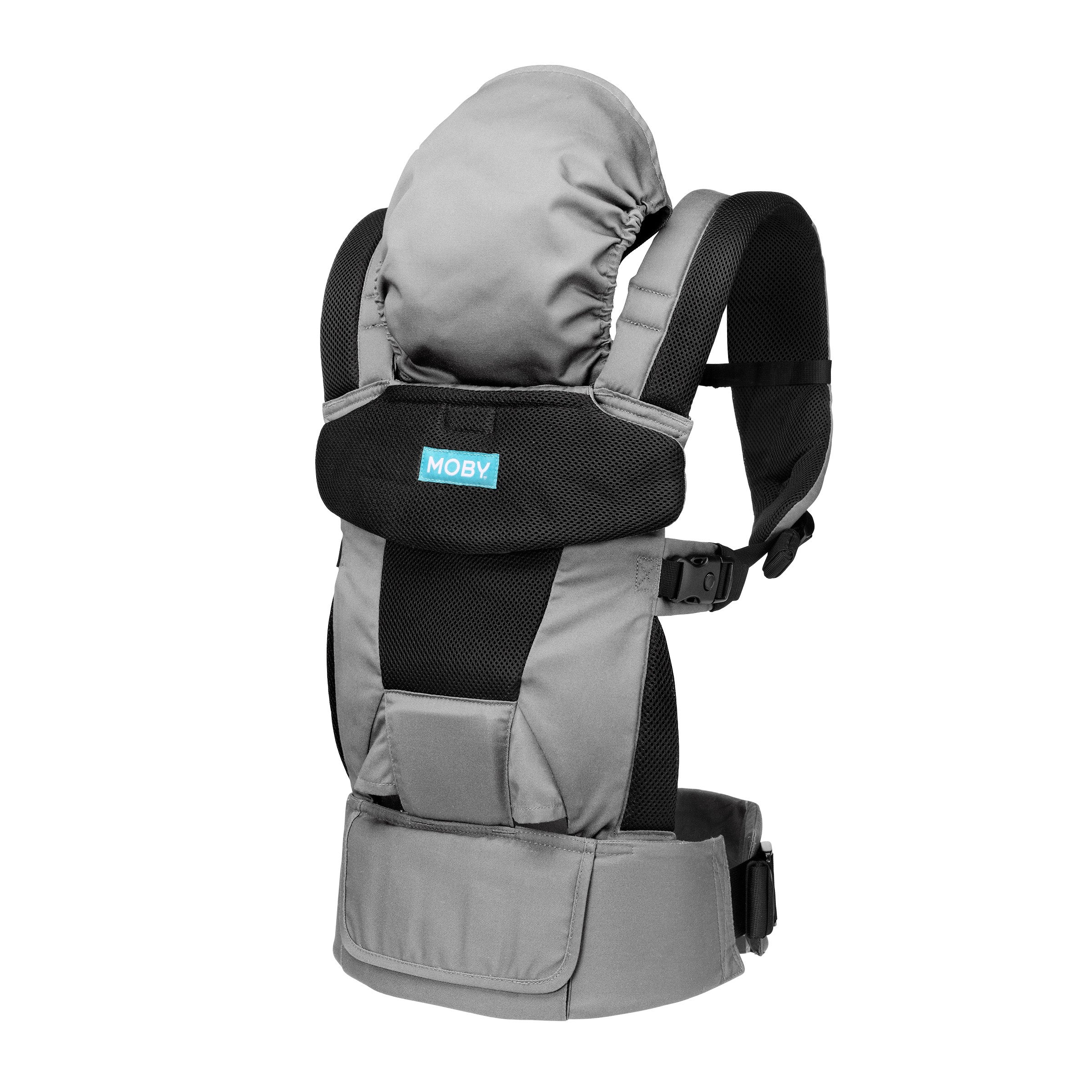 NEW! MOBY Move 4 Position Carrier - Charcoal Grey | Little Baby.