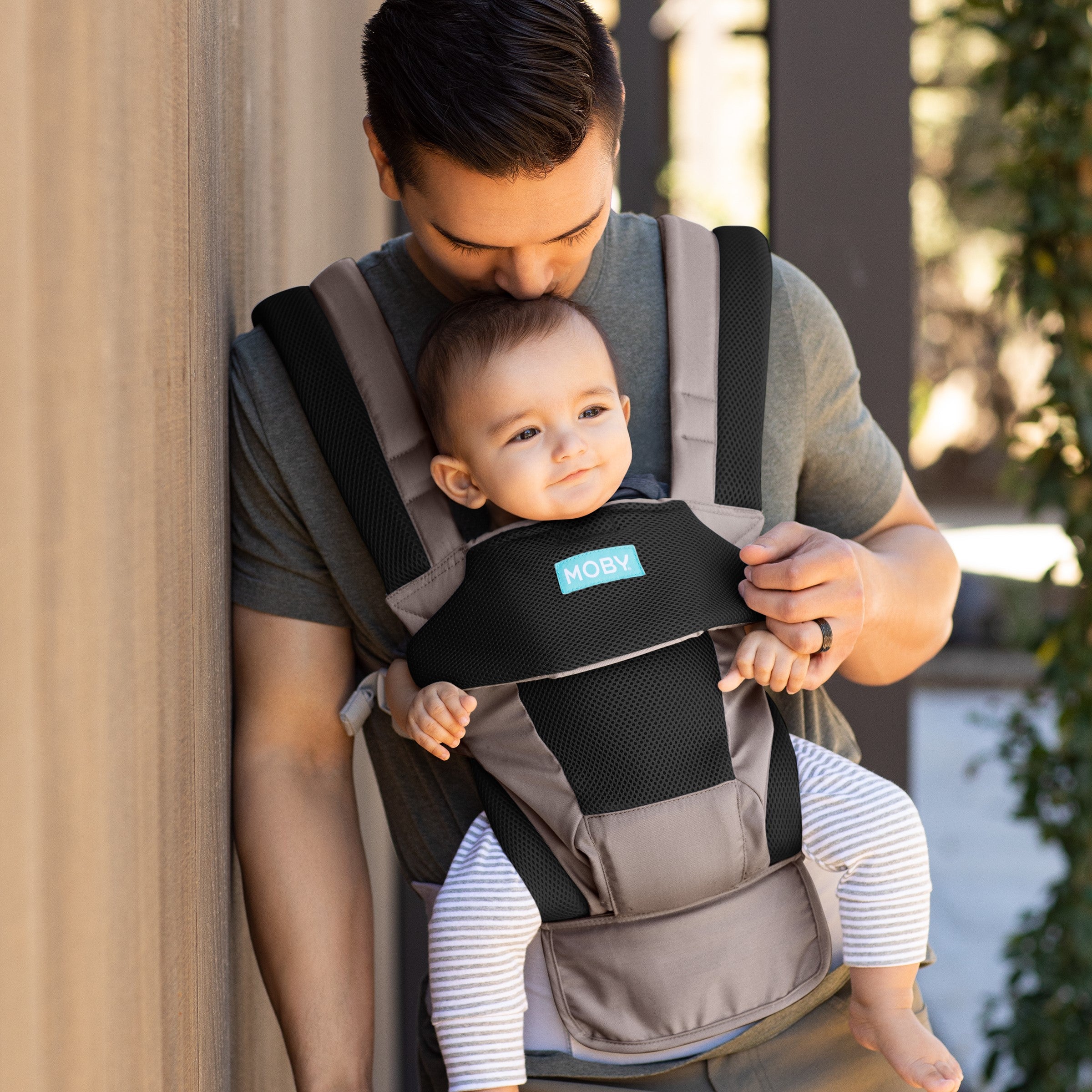 NEW! MOBY Move 4 Position Carrier - Charcoal Grey | Little Baby.