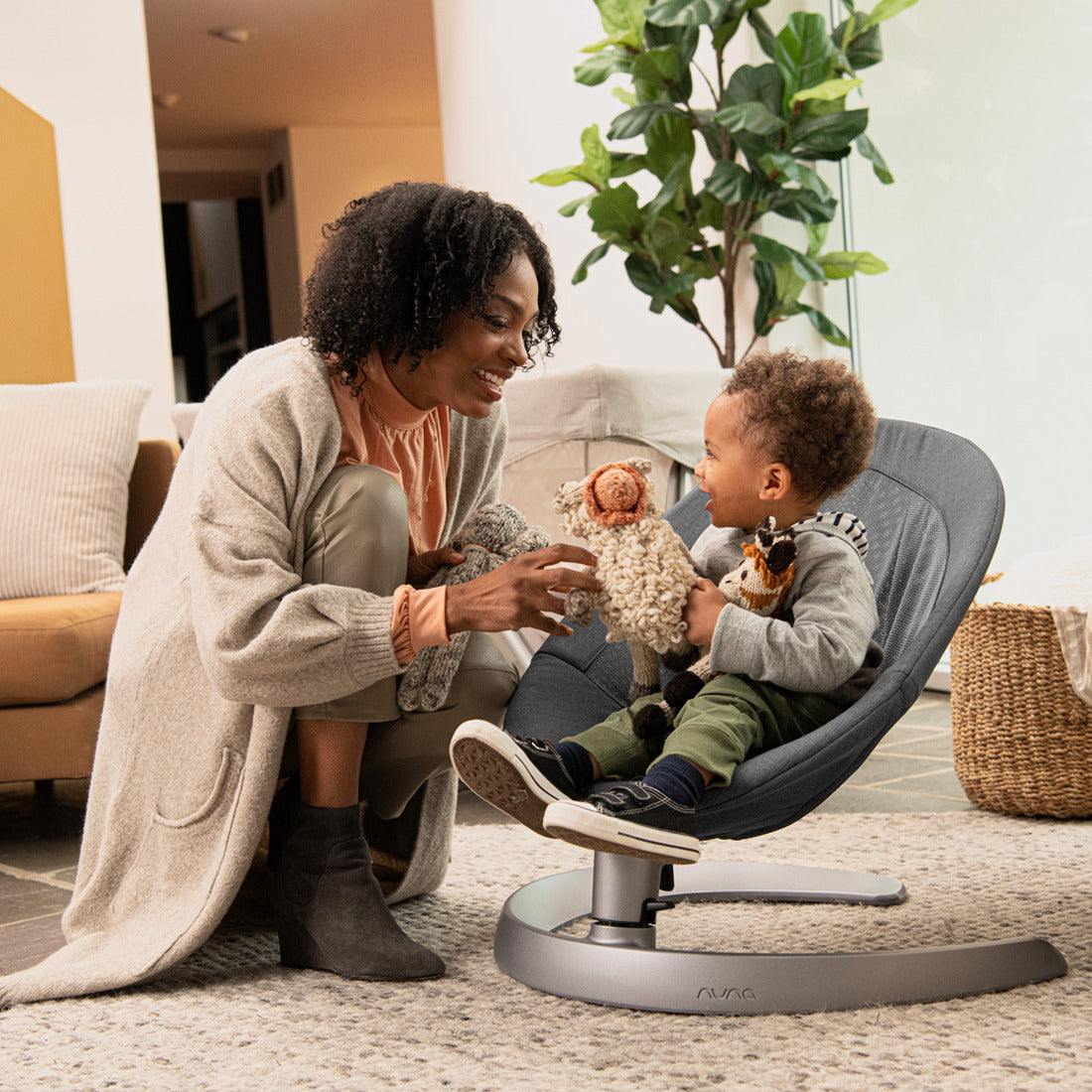 Nuna LEAF™ Grow with Toy Bar - Granite (2021) (Nuna Official Store Exclusive) | Little Baby.
