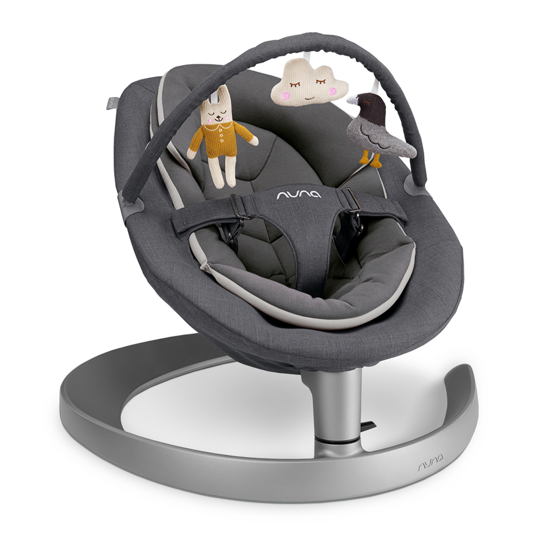 Nuna LEAF™ Grow with Toy Bar - Granite (2021) (Nuna Official Store Exclusive) | Little Baby.