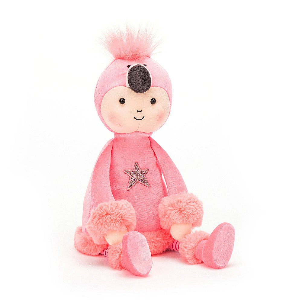 JellyCat Perky Flamingo Flapper - H30CM