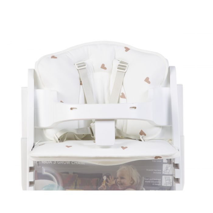 Childhome Baby High Chair Seat Cushion - Jersey Hearts