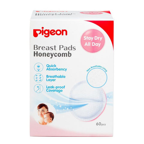 Pigeon Breast Pads Honeycomb 60PCS | Little Baby.