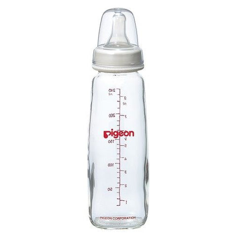 Pigeon Slim-Neck Nursing Glass Bottle - 240ml | Little Baby.