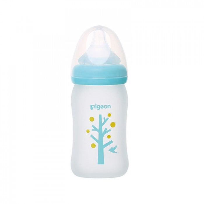 Pigeon SofTouch Silicone Coating Nursing Bottle - 160ml (Tree) | Little Baby.