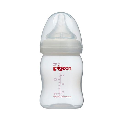 Pigeon Wide-Neck Softouch Peristaltic Plus Nursering Bottle - 160ml | Little Baby.