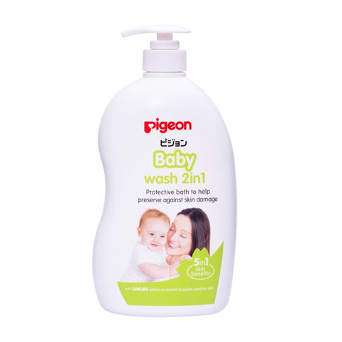 Pigeon Baby Wash 2-in-1 Sakura (1L) | Little Baby.