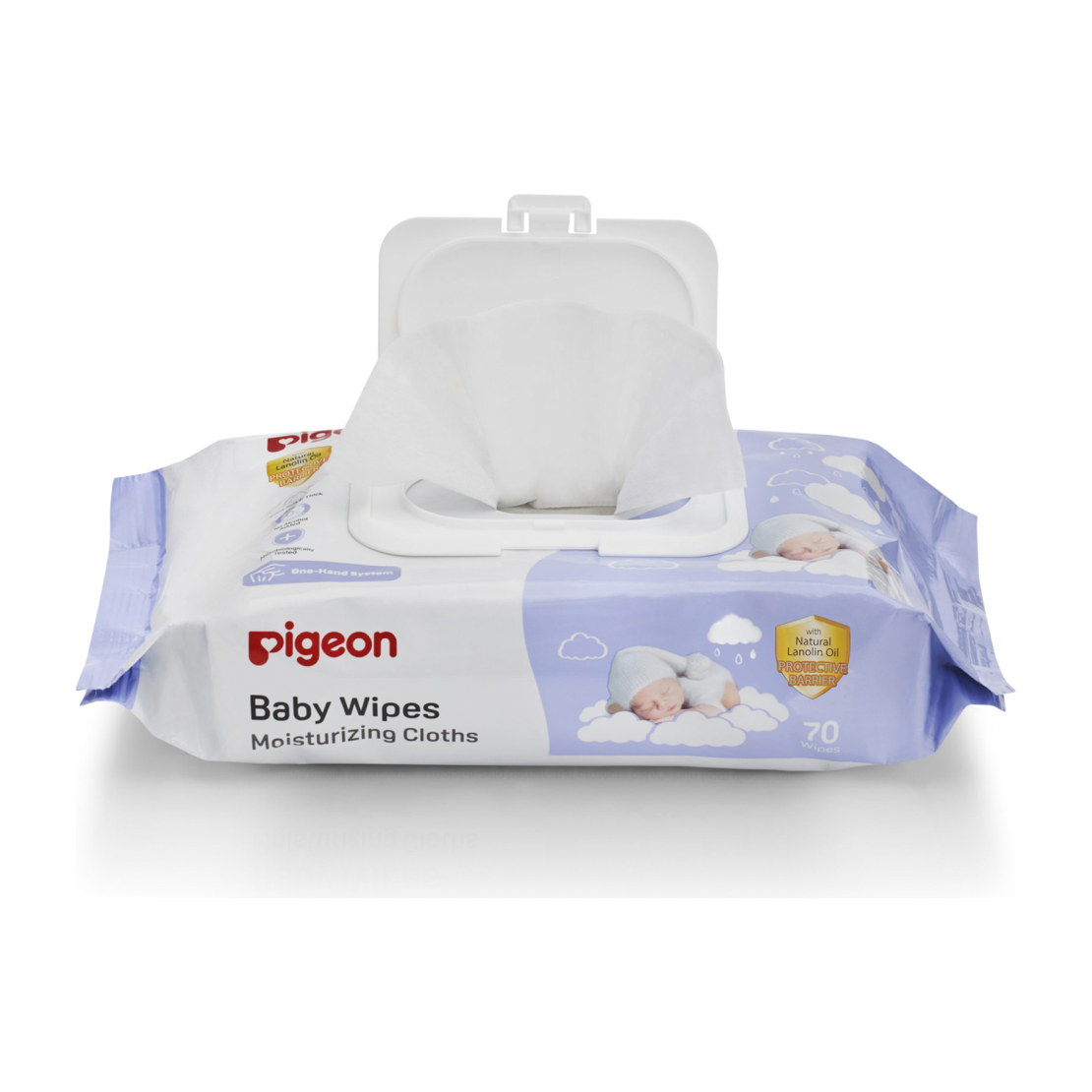Pigeon Baby Wipes Moisturising Cloths 70s x5