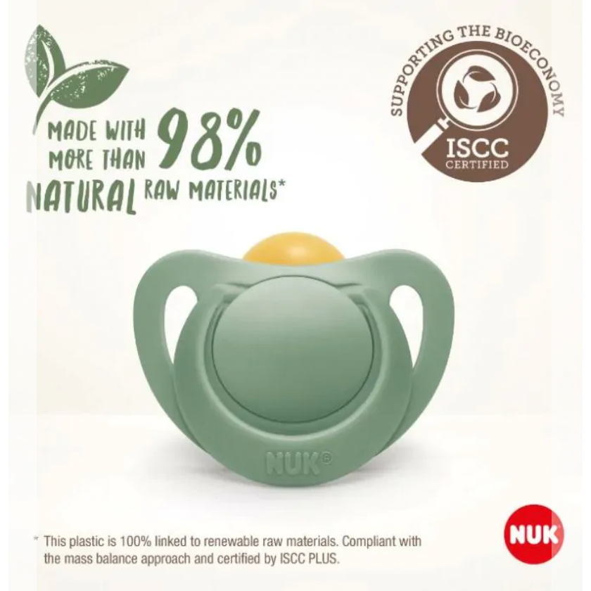 NUK for Nature Latex Soother (Free Soother Cover) Assorted Designs