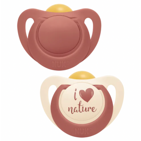 NUK for Nature Latex Soother (Free Soother Cover) Assorted Designs