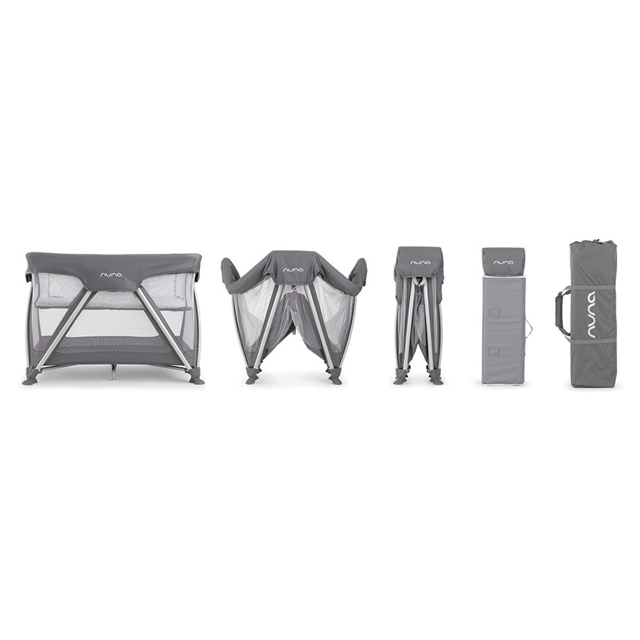 Nuna SENA Travel Cot + changer - Graphite