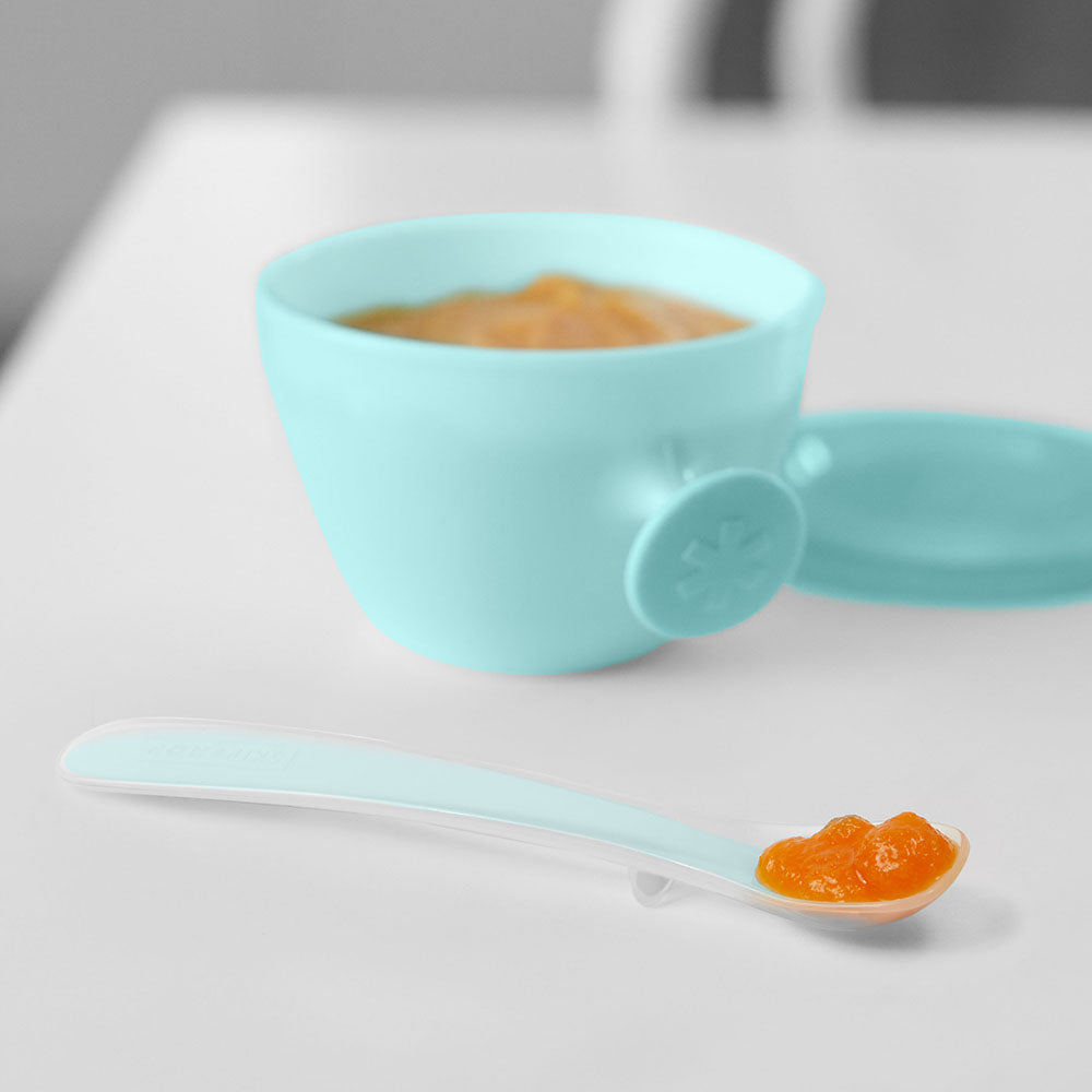 Skip Hop Easy-Feed Spoons - Grey/Soft Teal | Little Baby.