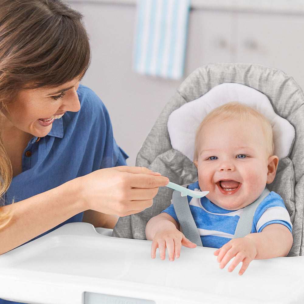 Skip Hop Easy-Feed Spoons - Grey/Soft Teal | Little Baby.