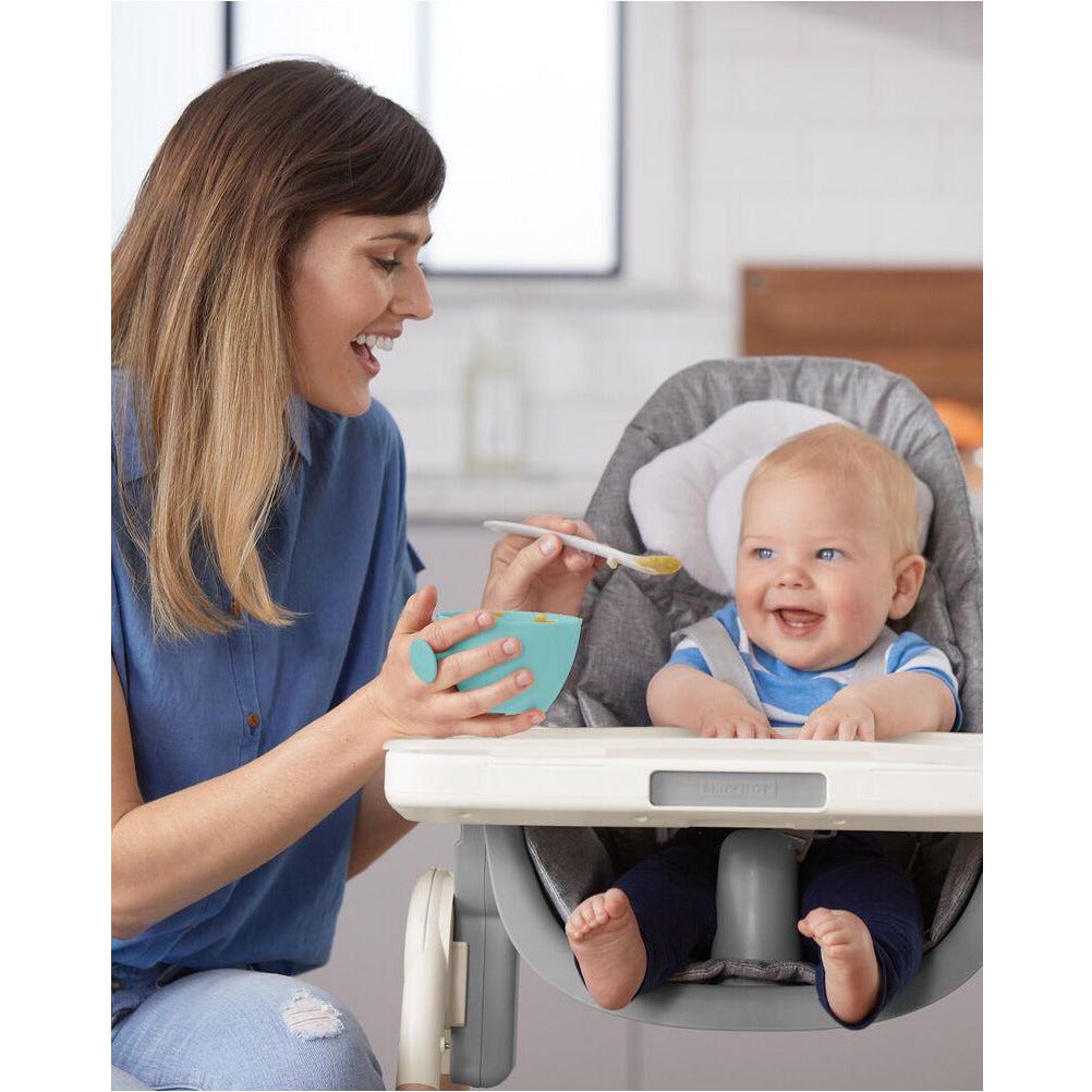 Skip Hop Easy-Grab Bowls-Grey/Soft Teal | Little Baby.