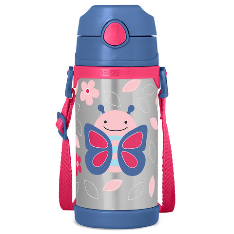Skip Hop Zoo Insulated Stainless Steel Bottle - Butterfly | Little Baby.