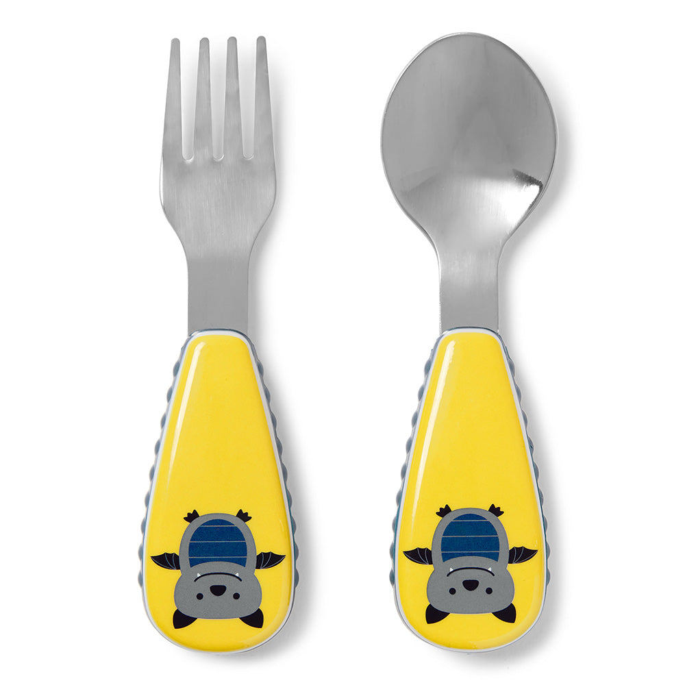 Skip Hop Zootensils Fork & Spoon - Bat | Little Baby.