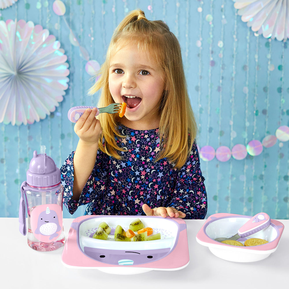 Skip Hop Zootensils Fork & Spoon - Narwhal | Little Baby.