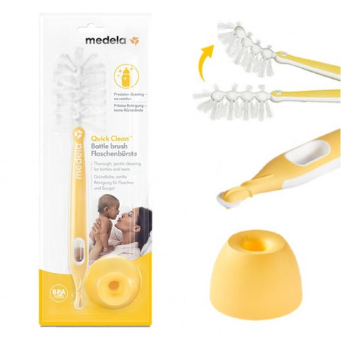 Medela Quick Clean Bottle Brush with Stand | Little Baby.