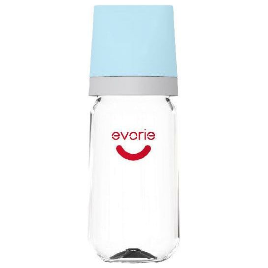 Evorie Tritan Wide-neck Baby Milk Feeding Bottle 240mL/8oz, Bluebell