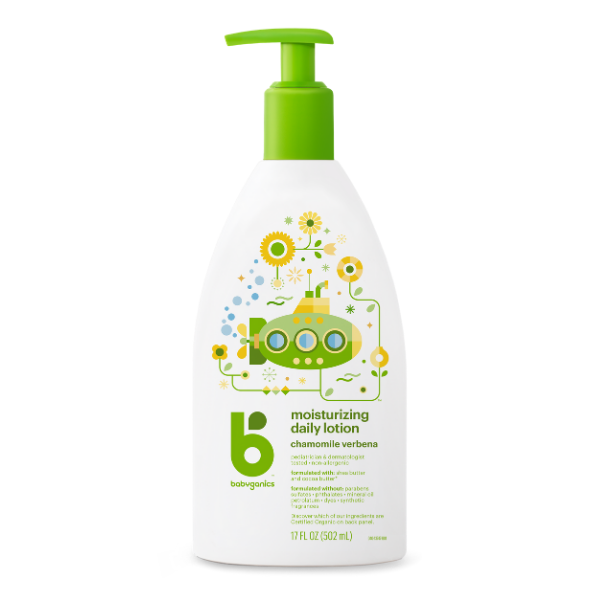 Babyganics Moisturizing Daily Lotion Chamomile Verbena - 502ml | Little Baby.