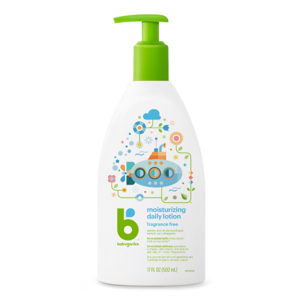 Babyganics Moisturizing Daily Lotion Fragrance Free - 502ml | Little Baby.