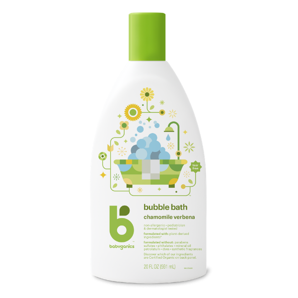 Babyganics Bubble Bath Chamomile Verbena - 591ml | Little Baby.