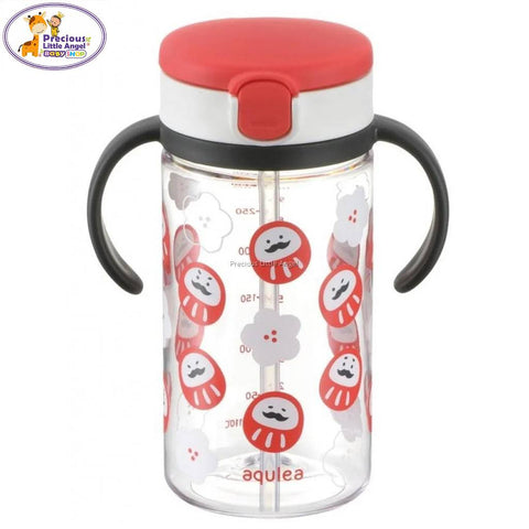 Richell Aqulea Clear Straw Bottle Mug (320ml)