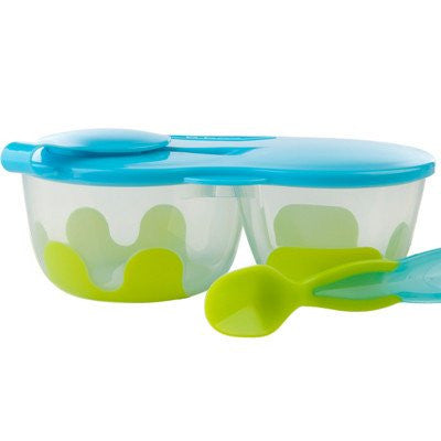 B.box Snack Pack with Soft Tip Spoon (Aqualicious) | Little Baby.