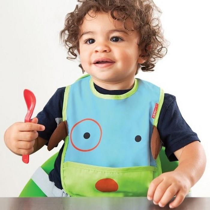 Skip Hop Zoo Tuck-Away Bib - Dog | Little Baby.