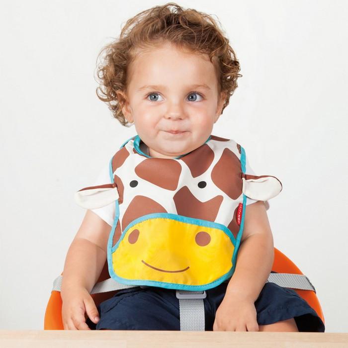 Skip Hop Zoo Tuck-Away Bib - Giraffe | Little Baby.