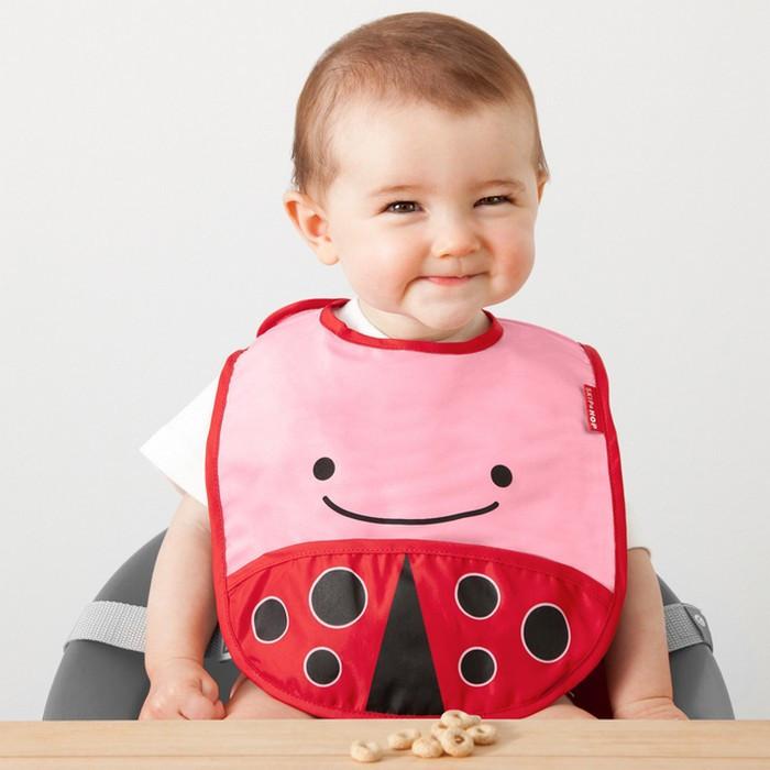 Skip Hop Zoo Tuck-Away Bib - Ladybug | Little Baby.