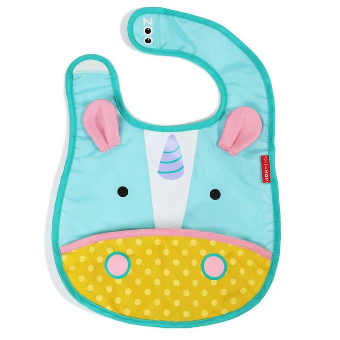 Skip Hop Zoo Tuck-Away Bib - Unicorn | Little Baby.