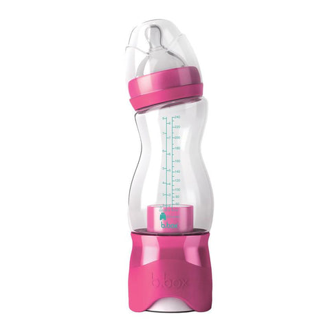 B.Box Bottle + Milk Dispenser 240ml/8oz (Berry) | Little Baby.