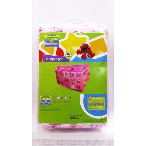 Sesame Bumper Pad - ABC Pink | Little Baby.