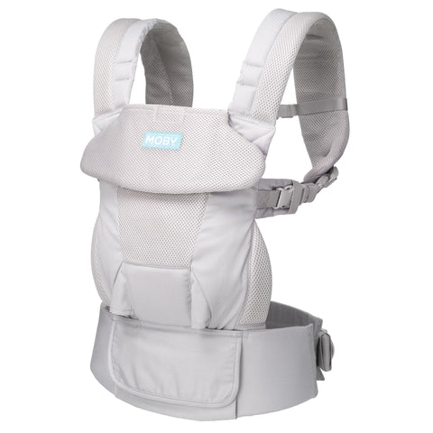 MOBY Move 4 Position Carrier - Glacier Grey | Little Baby.