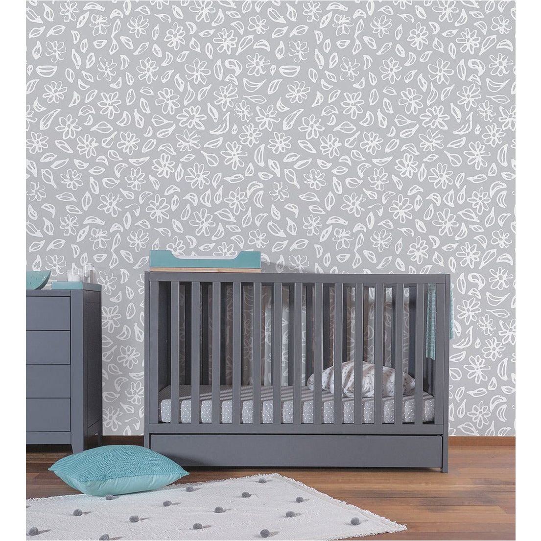 THEO Bed Lili 60 x 120 cm Multi Evolutif x 4 - Neige | Little Baby.