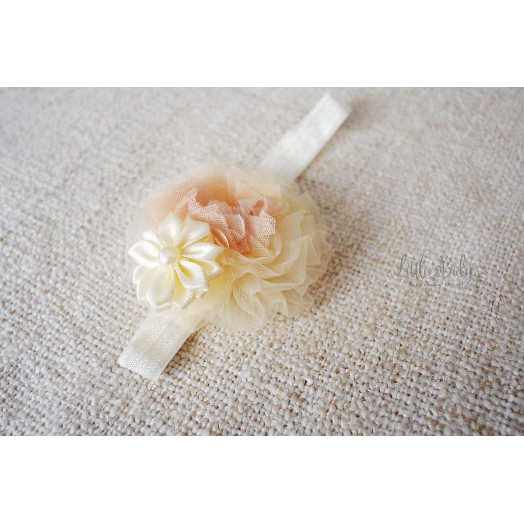 Little Em's Headband A2 - White | Little Baby.