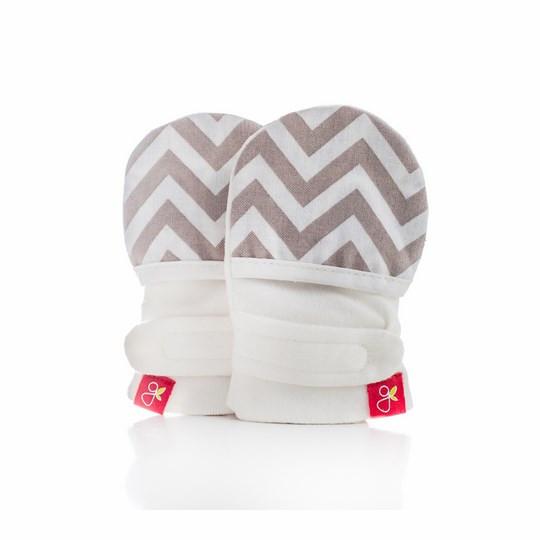 Goumikids Baby Mittens (Chevron + Sketch Pink) | Little Baby.