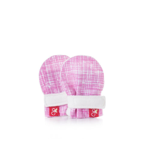 Goumikids Baby Mittens (Chevron + Sketch Pink) | Little Baby.